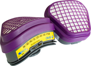 Respirador Integra VO/GA/P100 filtros incluidos